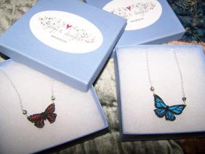 Custom Butterfly Necklaces